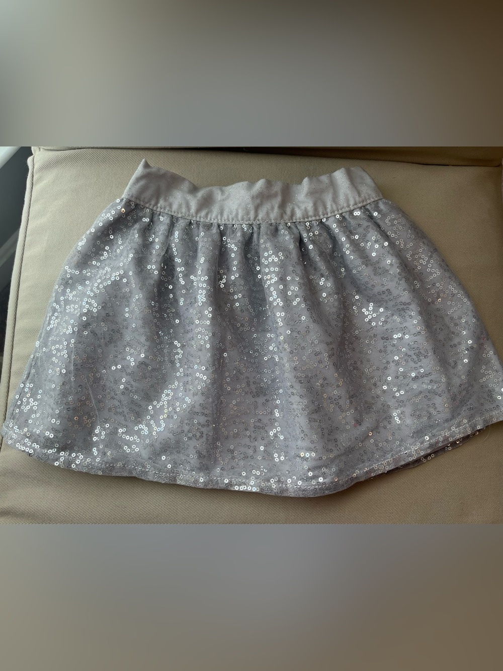 EUC Girl’s Carter's Silver Sequin Skirt size 4T